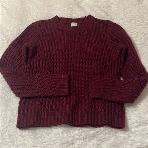Burgundy Sweater